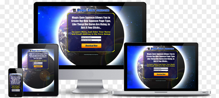 100 Guaranteed Squeeze Page Computer Software Marketing Email Newsletter PNG