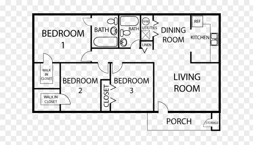 Bath Tab House Plan Square Foot Bedroom PNG
