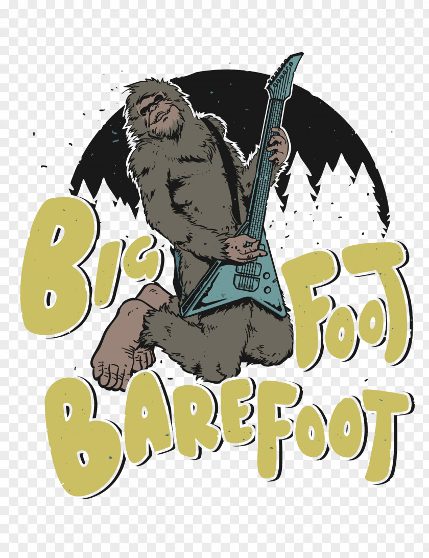 Bigfoot Mammal Logo Font PNG