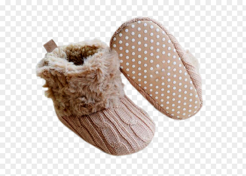 Fake Fur Slipper Infant Child Toddler Shoe PNG