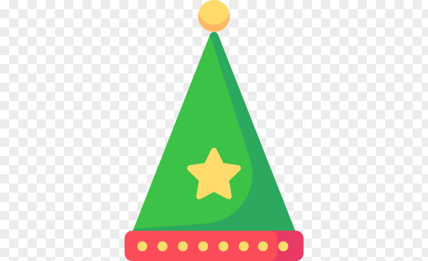 Mardi Gras Party Hat Triangle Christmas Tree Area Ornament PNG