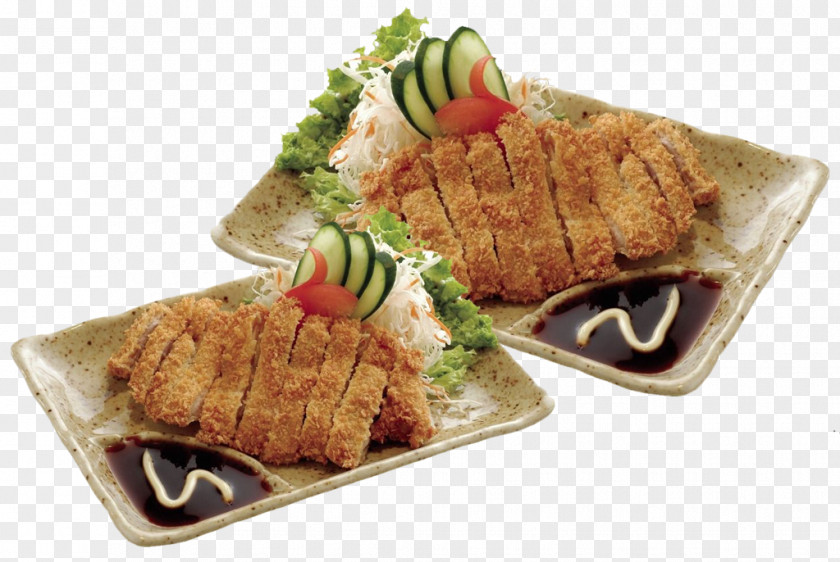 Deep Fried Pork Chop With Salad Dressing China Tonkatsu Japanese Cuisine Tempura Sauce PNG