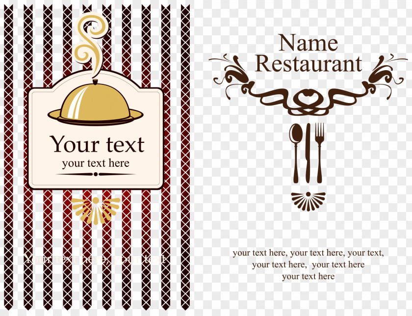 Food Business Card Design Material Vector PNG