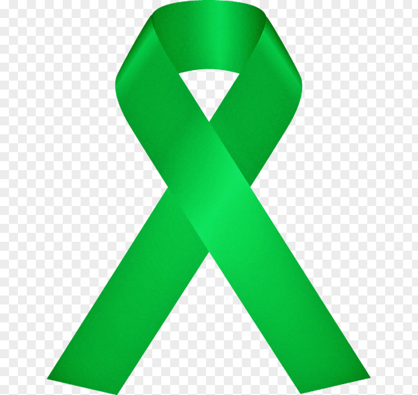 Green Ribbon Symbol Line Font PNG