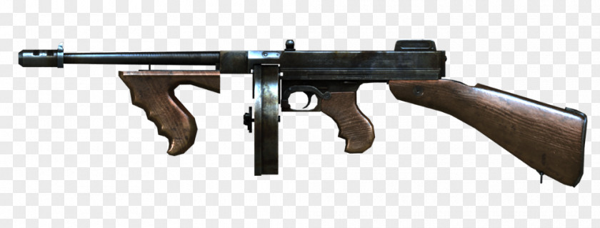 Machine Gun Thompson Submachine Firearm Weapon PNG