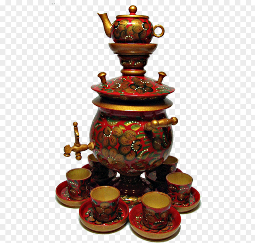 Tea Russian Cuisine Culture Samovar Teapot PNG