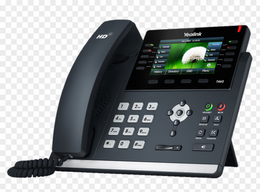 Yealink SIP-T46S Session Initiation Protocol VoIP Phone SIP-T23G Telephone PNG