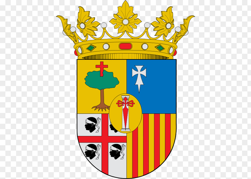 Kingdom Of Aragon Crown Coat Arms PNG