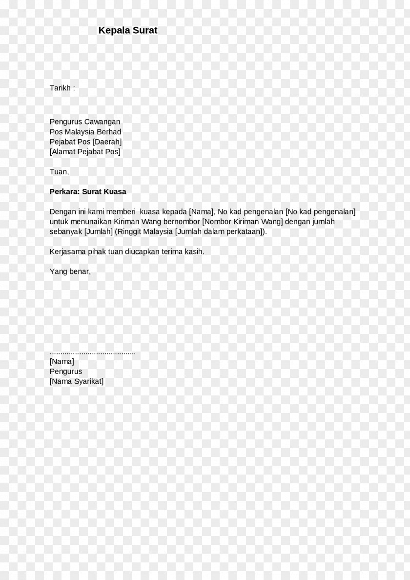 Ringgit Document Letter Of Resignation Cover PNG