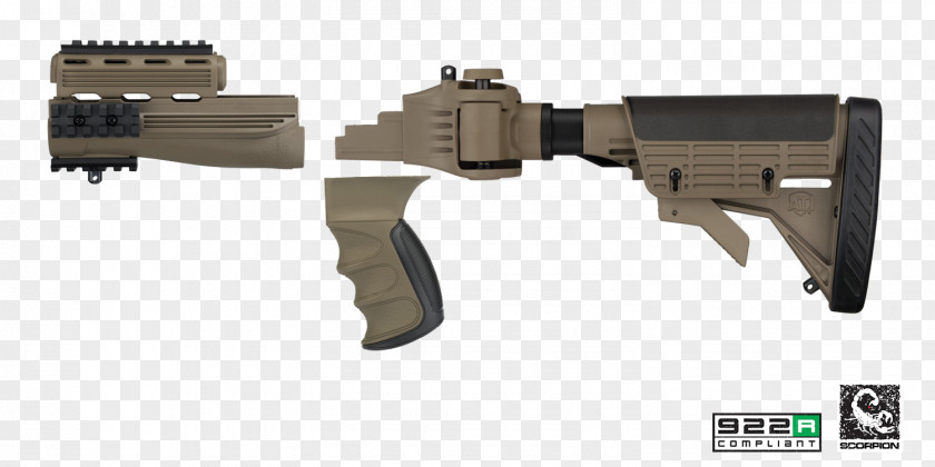 Small Varia Stock AK-47 Handguard Pistol Grip Receiver PNG