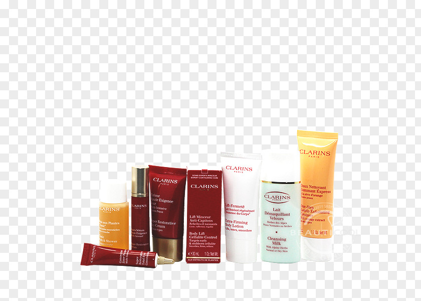 Clarins Sunscreen Lotion Cream PNG