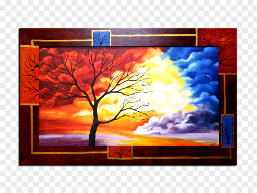 Painting Picture Frames Acrylic Paint Window PNG