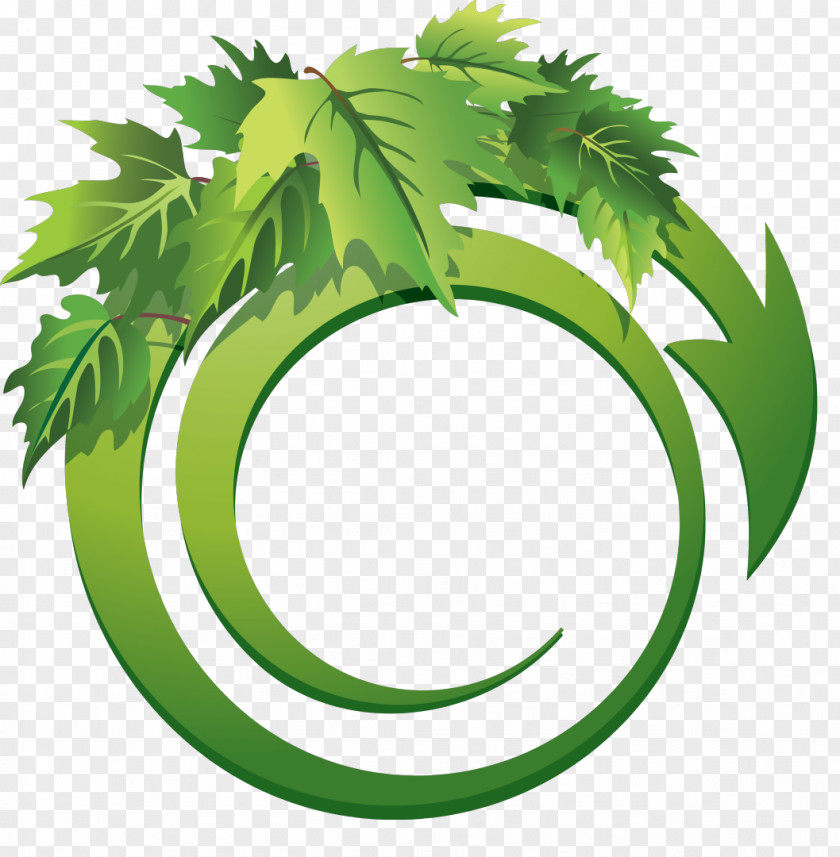 Recycle Leaf Clip Art PNG