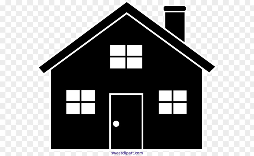 Silhouette House Clip Art PNG