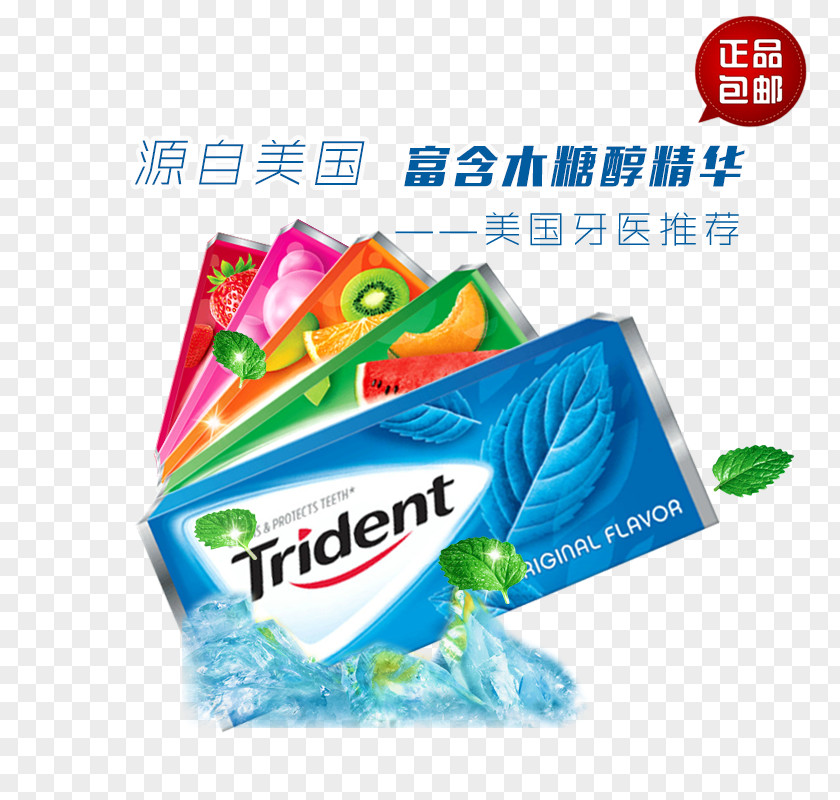 Xylitol-rich Gum Cream Chewing Xylitol Mint PNG