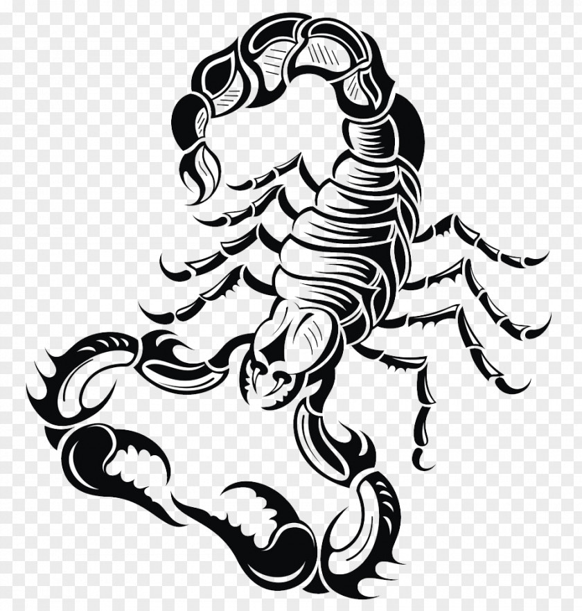Hand-painted Cartoon Scorpion Tattoo Drawing Royalty-free Clip Art PNG