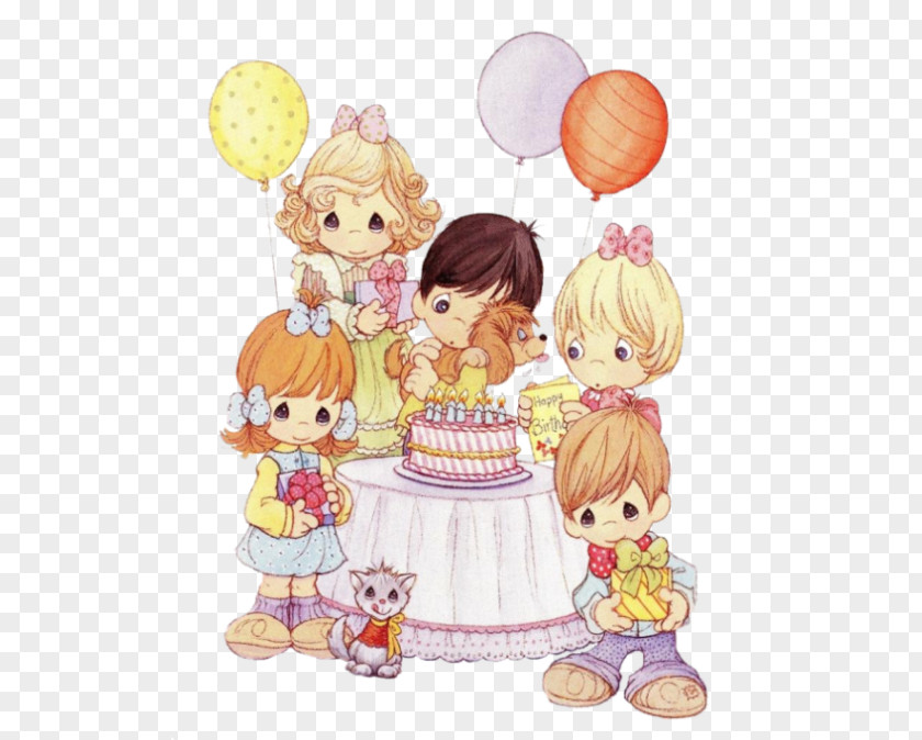 Precious Moment Moments, Inc. Happy Birthday Greeting & Note Cards Clip Art PNG