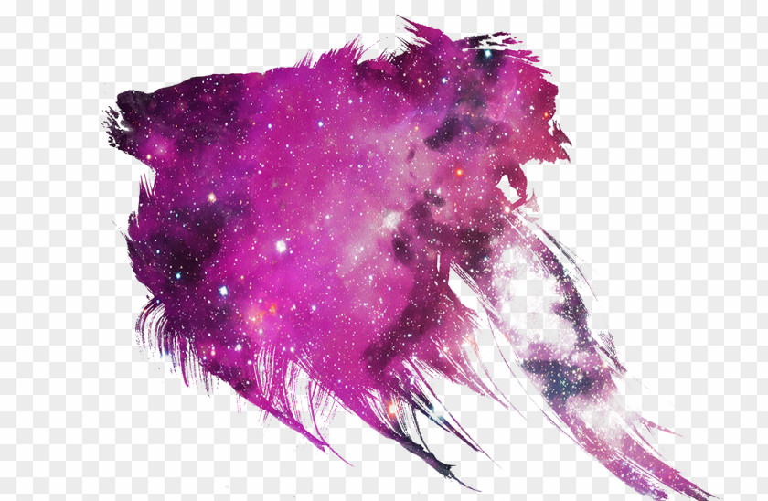 Red Ink Creative Nebula Galaxy PNG