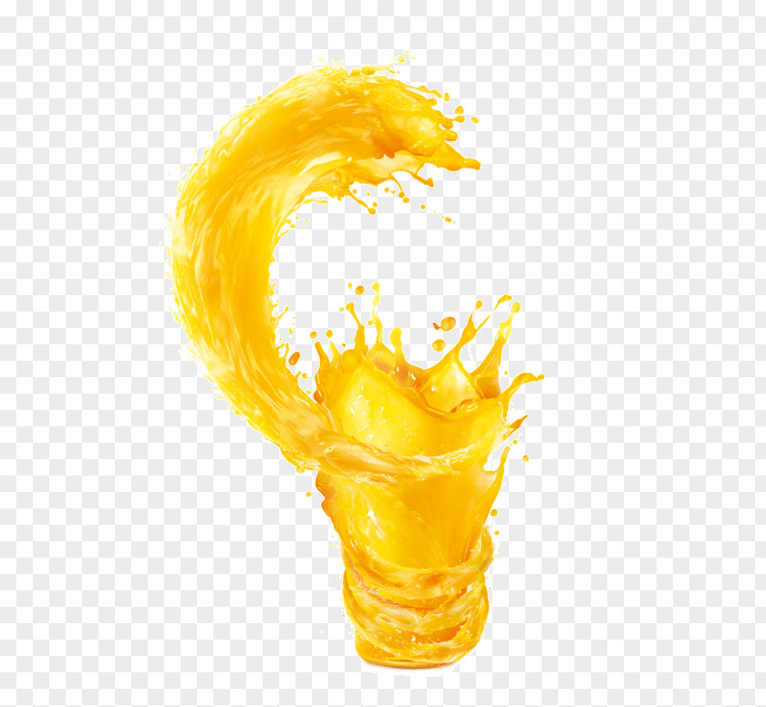Rotating Water Goblet Of Orange Juice PNG