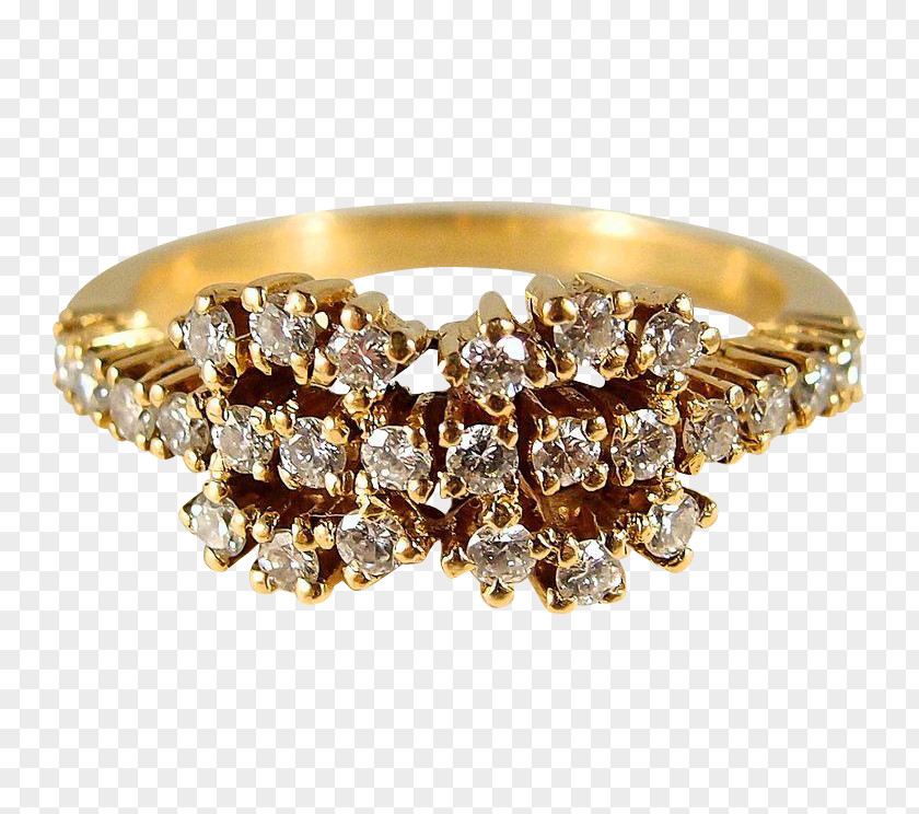 Wedding Ring Earring Gold Diamond PNG
