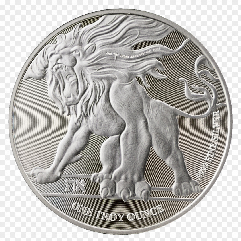 Lakshmi Gold Coin Silver Ounce Bullion PNG