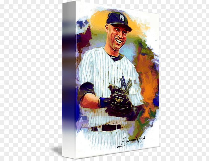 Derek Jeter Poster Cartoon Painting PNG