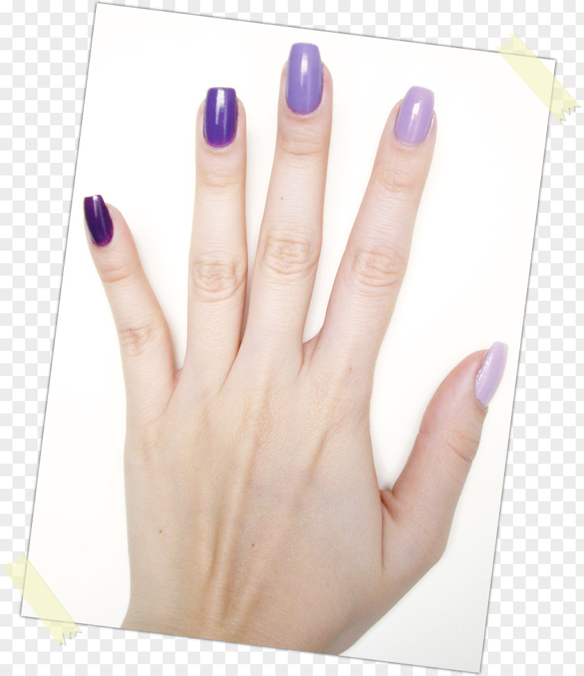Nail Polish Manicure Color Gradient Hand Model PNG