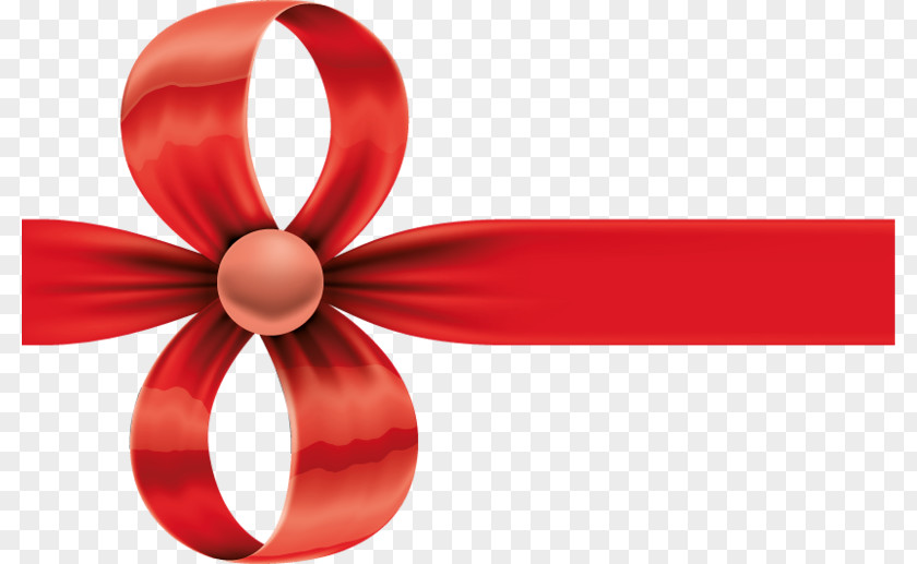 Red Bow March 8 Clip Art PNG