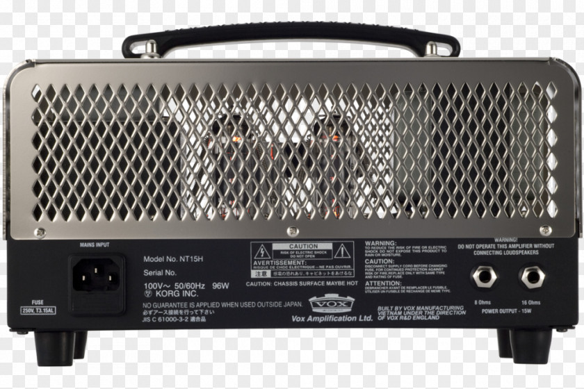 Train Guitar Amplifier Vox Night NT15H VOX Amplification Ltd. G2 NT15HG2 PNG