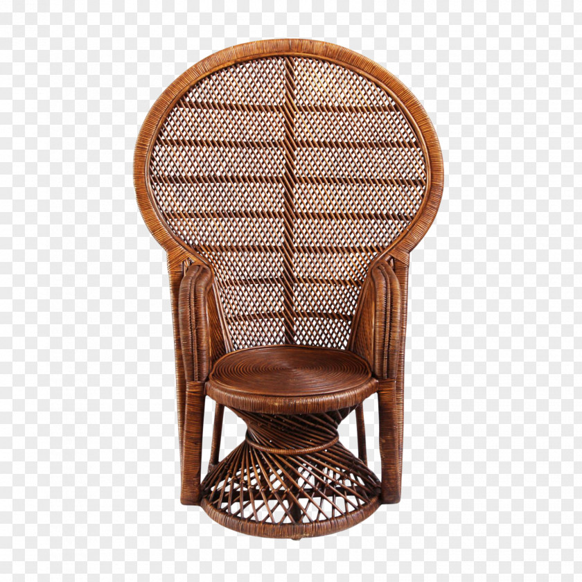 Armchair Table Chair Wicker PNG