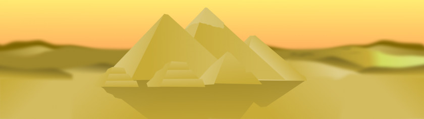 Egypt Origami Paper Yellow Close-up Green PNG