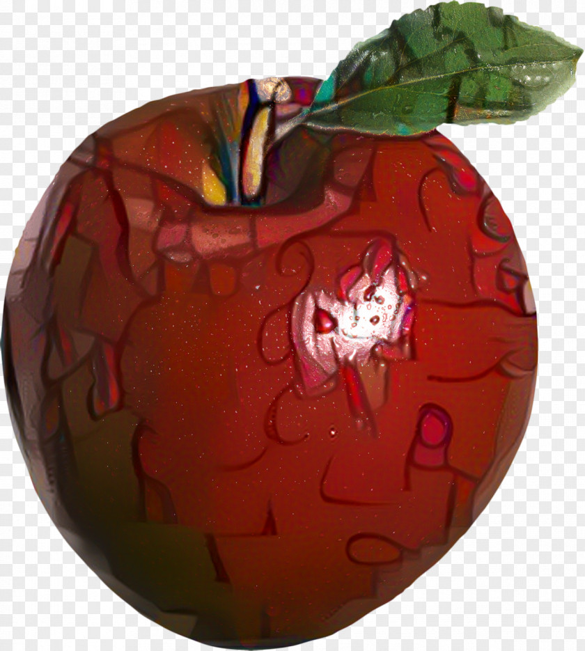 Malus Pomegranate Red Christmas Ornament PNG