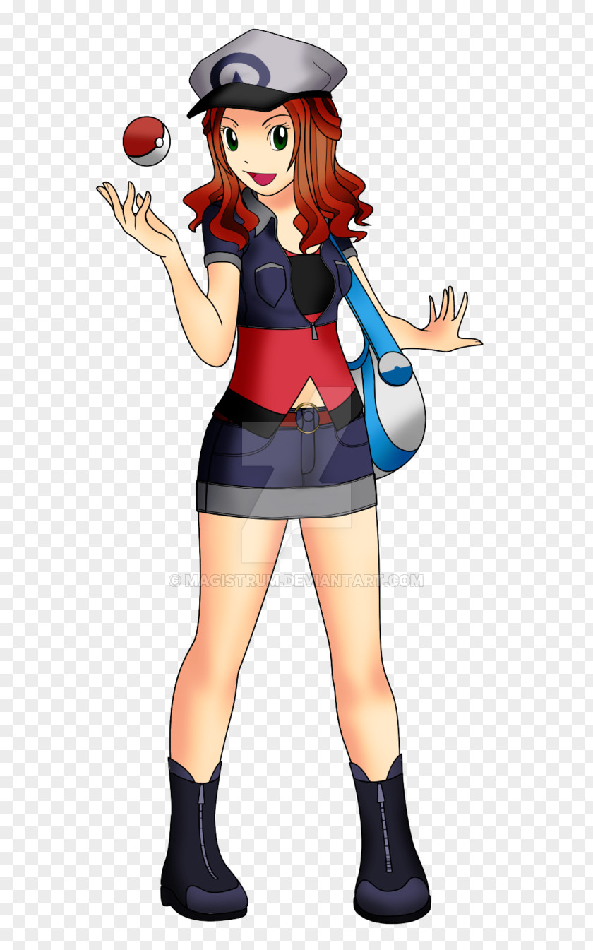 Pokemon Pokémon Trainer Art Red Hair PNG