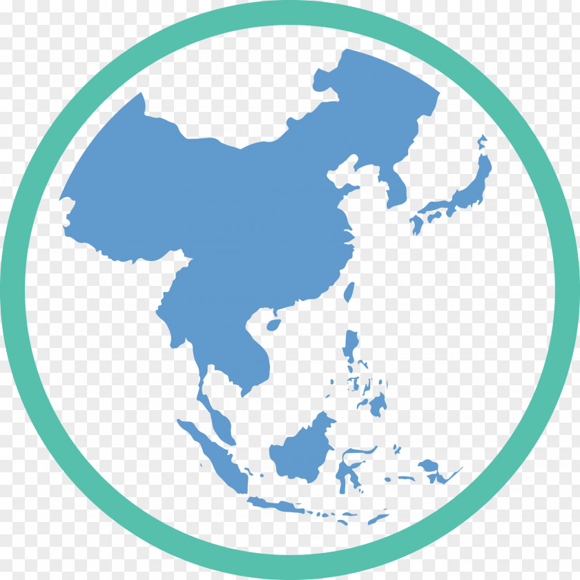 Eastern Southeast Asia Globe World Map Western PNG