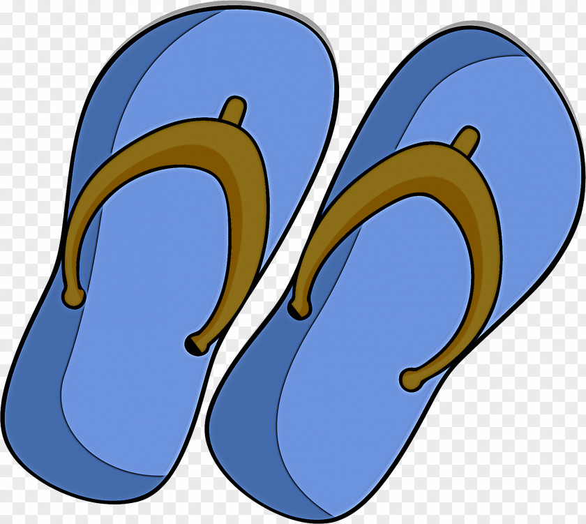 Flip-flops Walking Shoe Cartoon Line PNG