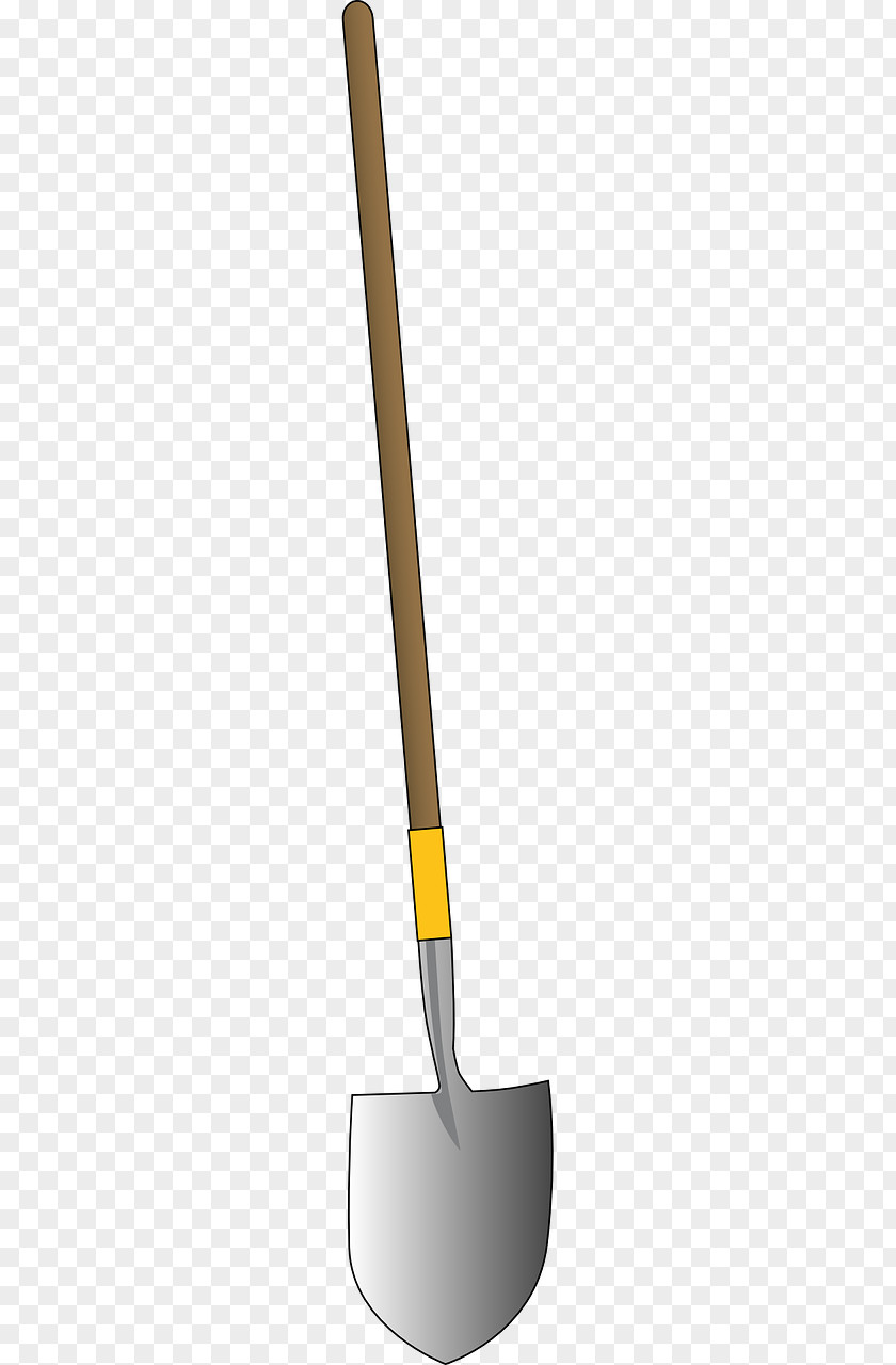 Orange Shovel Tool PNG
