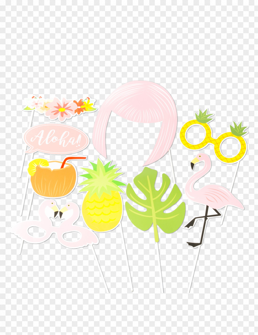 Plant Yellow Birthday Party Background PNG
