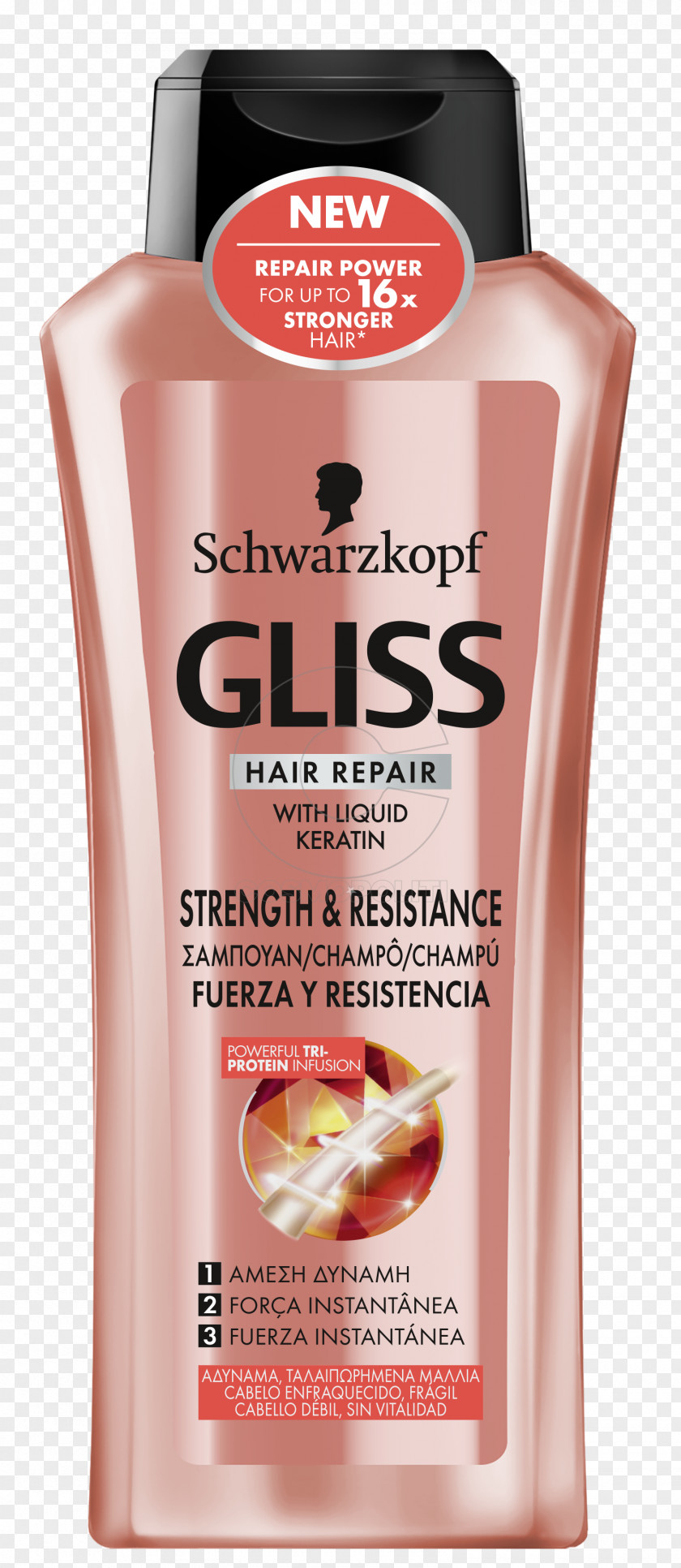 Shampoo Lotion Schwarzkopf Gliss Ultimate Repair Hair PNG