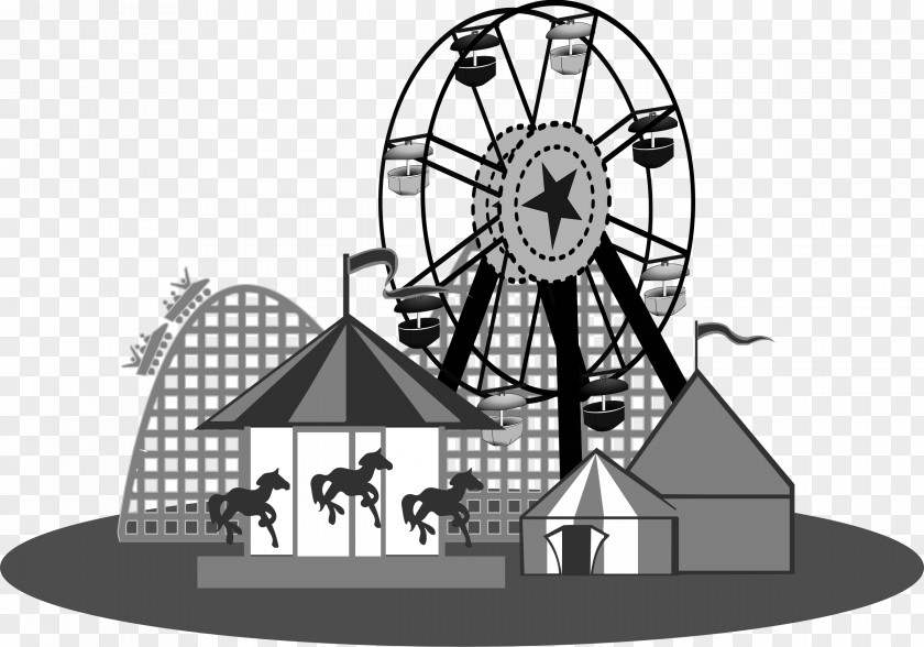 Surrey Cliparts Amusement Park Traveling Carnival Clip Art PNG