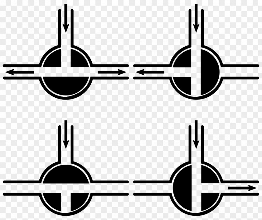 Ball Valve Four-way Plug Seat PNG