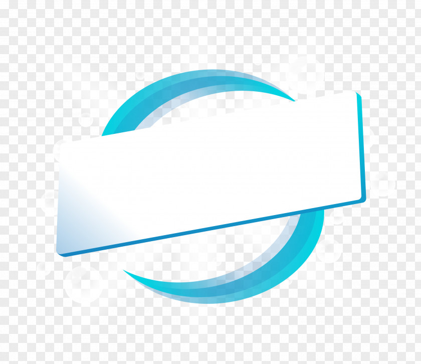 Blue Line Ring Title Box Brand Logo Font PNG