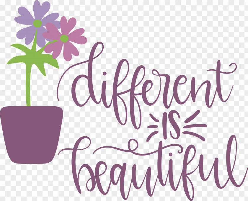 Different Is Beautiful Womens Day PNG