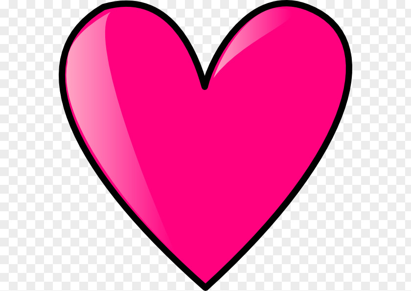 Pink Heart Free Clip Art PNG