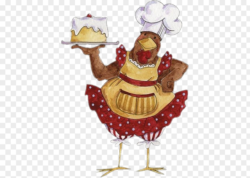 Efe Chicken Chef Decoupage Clip Art PNG