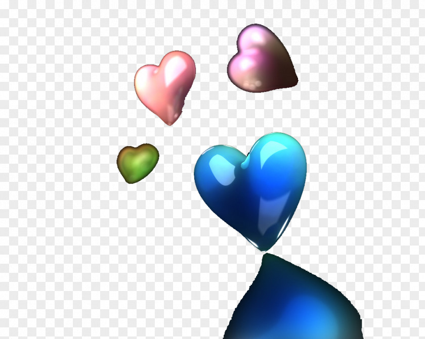 Heart Color Blue-green PNG