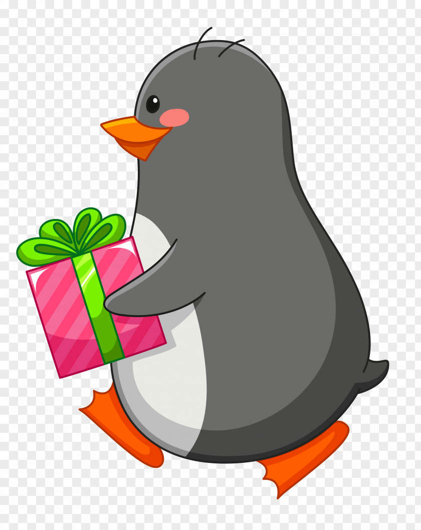 Penguin Illustration Clip Art Image Santa Claus PNG