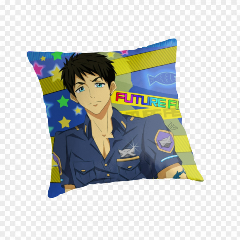 Ryuji Yamazaki Throw Pillows Textile Cushion PNG