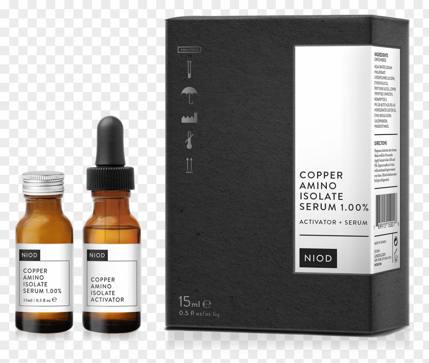 Serum NIOD Copper Amino Isolate 1% Peptide GHK-Cu Multi-Molecular Hyaluronic Complex Hydration Vaccine PNG