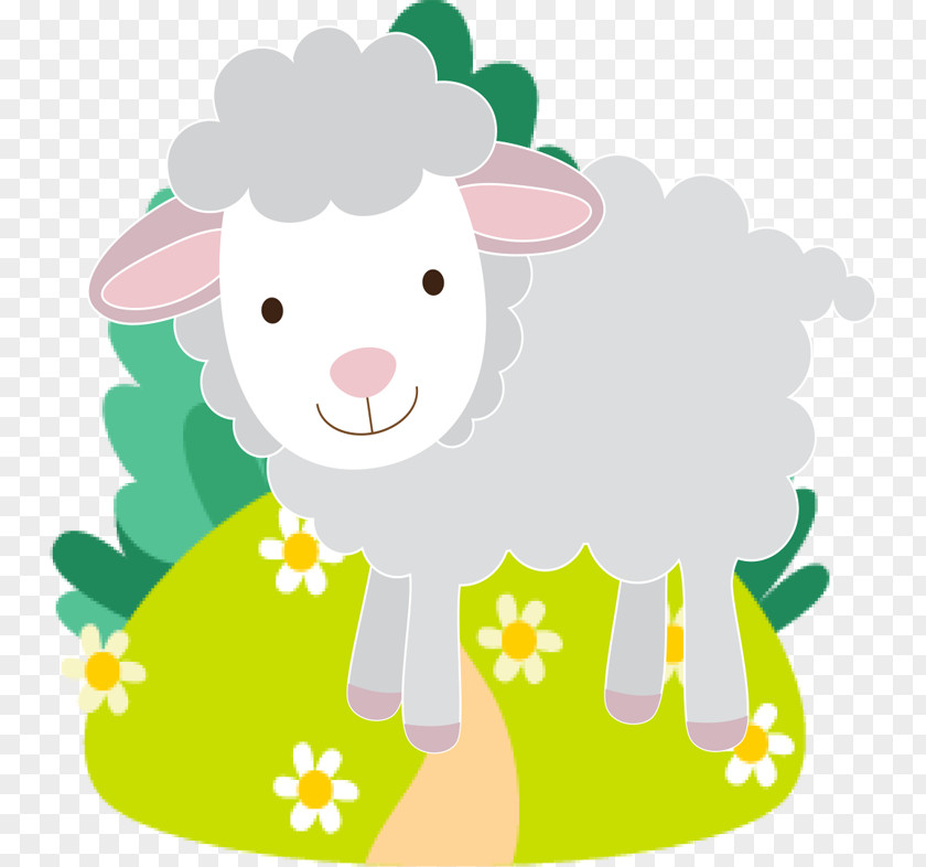 Sheep Clip Art Illustration Flowering Plant Product PNG