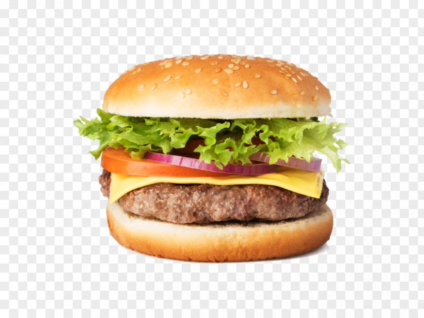 Bun Hamburger Cheeseburger Star Chicken Restaurant French Fries PNG